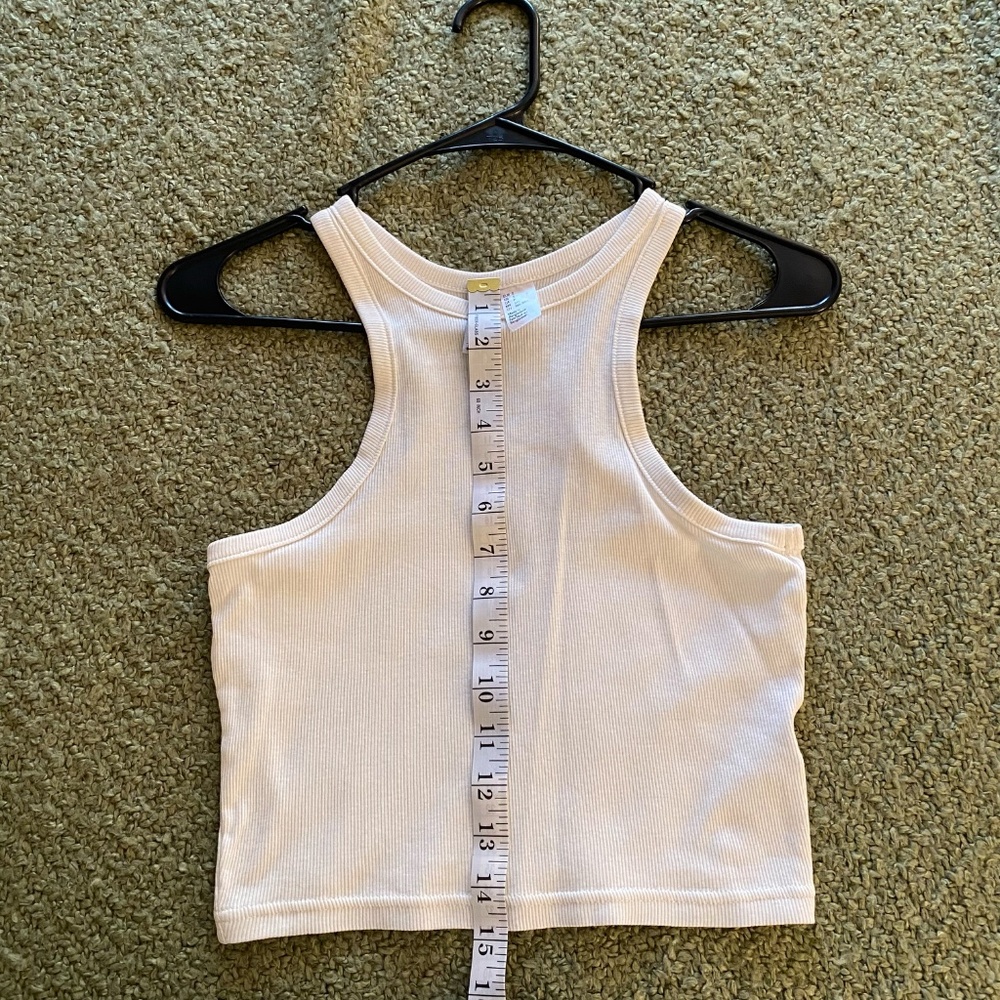 H&M RIBBED RACERBACK TANK TOP - Picture 5 of 6